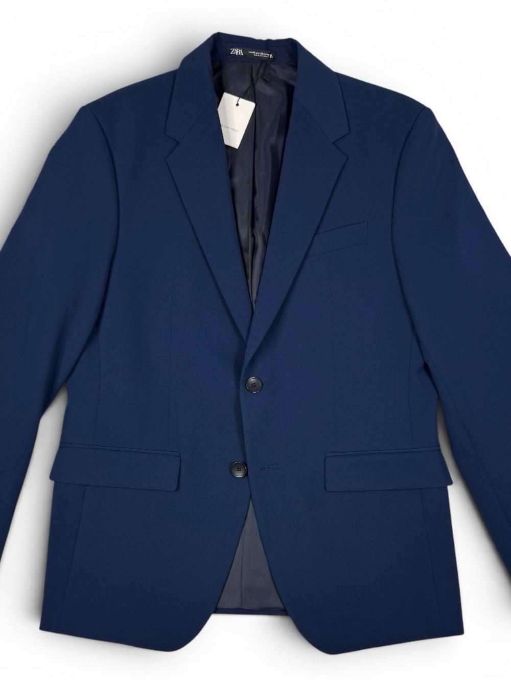 Zara Navy Slim Fit Blazer Sport Coat Men’s 38R NWT